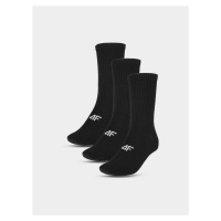 Dámské ponožky casual nad kotník (3pack) 4F - černé