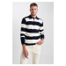 DEFACTO Standard Fit Polo Neck Knitwear Sweater