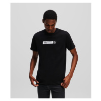 Tričko karl lagerfeld jeans klj slim graphic tee black