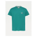Tommy Hilfiger TOMMY JEANS pánské zelené tričko ORGANIC COTTON SLIM FIT T-SHIRT