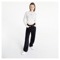 Nike Sportswear Women's Velour Long-Sleeve Top Light Bone/ Black