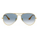 Ray-Ban Sluneční brýle 'Aviator' zlatá / modrá