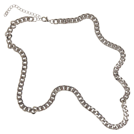 Dlouhý základní řetízkový náhrdelník - stříbrné barvy Urban Classics