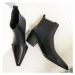 Elegantní kožené boty kotníkové typu chelsea ZoraMore