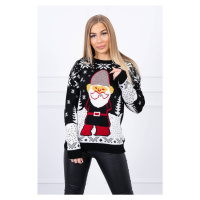 Vánoční svetr s Santa Claus černý