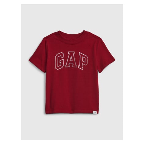 Červené dětské tričko s logem GAP