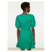 Zelené šaty s krátkým rukávem Trendyol