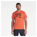 G-STAR T-shirt - Flock badge graphic r t s\s orange