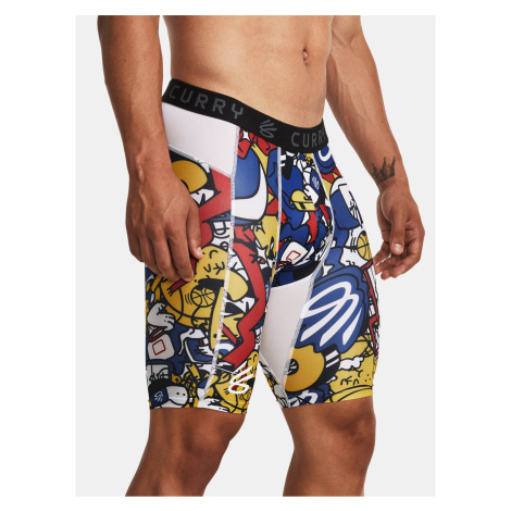 Bílé sportovní kraťasy Under Armour UA Curry HG Prtd Shorts