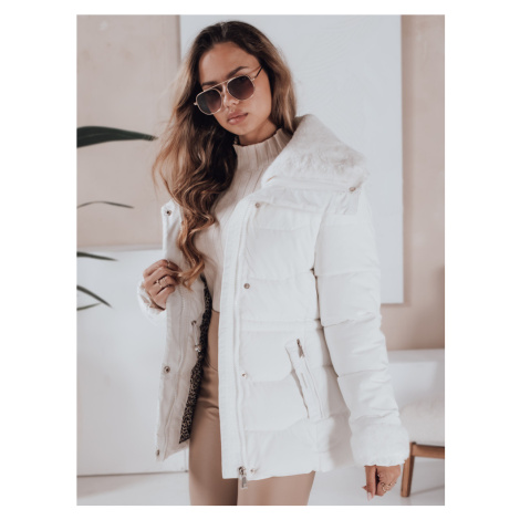 Dámská zimní bunda WINTERGIRL Dstreet TY4933 Barva: Bílá