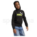 Mikina Puma ESS+ 2 Col Big Logo Hoodie FL J 58698759 - puma black/lime sheen