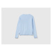 Benetton, Crew Neck Cardigan In Pure Cotton