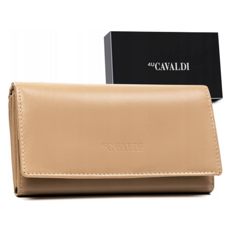 Dámská kožená peněženka Cavaldi RD-23-GCL béžová
