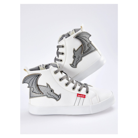 Denokids Dragon Boys White Sneakers Sneakers