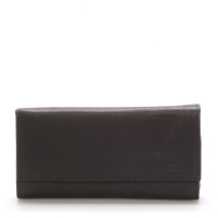 Kožená peněženka DELAMI, číšnická kasírka BLACK