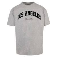 Pánské tričko L.A. College Oversize - šedé
