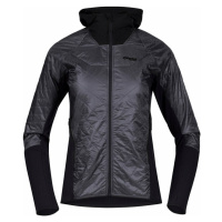 Bergans Cecilie Light Insulated Hybrid Jacket Women Solid Dark Grey/Black Outdorová bunda