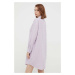Noční košilka Lauren Ralph Lauren dámská, fialová barva