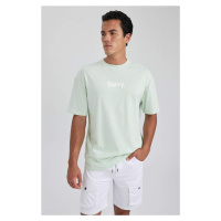 DEFACTO Boxy Fit Crew Neck Printed T-Shirt