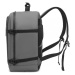 KONO nepromokavý PVC kabinový batoh EM2334 - 18L - 15,6" - šedý