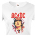 Dámské tričko s potiskem rockové kapely AC/DC - parádní tričko s kvalitním potiskem