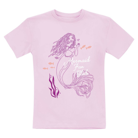 Ariel - Malá mořská víla Mermaid Fan Club detské tricko světle růžová