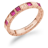 Rosato Moderní bronzový prsten se zirkony Cubica RZCU93