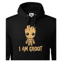 Pánská  mikina Groot z filmu Strážci galaxie - Já jsem Groot na mikině