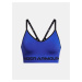 Modrá sportovní podprsenka Under Armour UA Seamless Low Long Bra