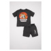 DEFACTO Baby Boy Looney Tunes Short Sleeve T-Shirt Shorts Combed Cotton 2-Piece Set