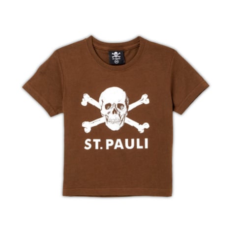 Dětské tričko St. Pauli Skull brown fc st. pauli