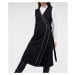 Šaty karl lagerfeld wrap dress w/ contrast piping černá