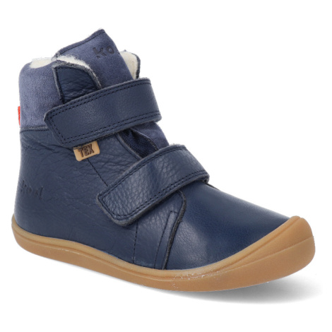 Barefoot zimní obuv s membránou Koel - Brandon wool Blue modré Koel4kids