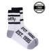 Meatfly ponožky Basic Long Socks - Triple pack B – White | Bílá