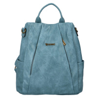 Módní koženkový kabelko/batoh Nicolas, modrá