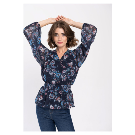 Volcano Woman's Blouse K-ODEL L09217-W24 Navy Blue