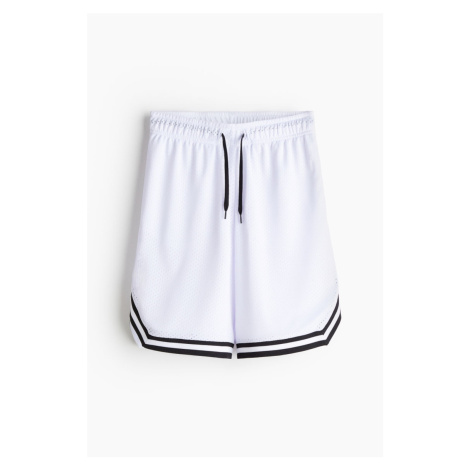 H & M - Basketbalové šortky z materiálu DryMove™ - bílá H&M