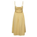 PIECES Letní šaty 'Bianca' pastelově žlutá
