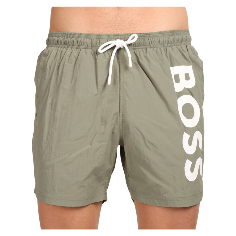 Pánské plavky BOSS zelené (50515296 250) Hugo Boss