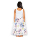 Velmi ženská midi sukně s květinami M383 FIGL