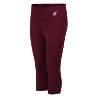 Lotto RUN FIT LEGGINGS Dámské tříčtvrteční legíny, vínová, velikost