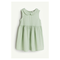 H & M - Bavlněné šaty - zelená