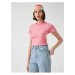 Koton Crew Neck Short Sleeve Crop T-Shirt