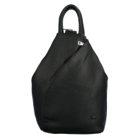 Stylový dámský koženkový batůžek Tutti, černý
