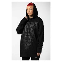 mikina s kapucí unisex - Bellow Longline - KILLSTAR - KSRA005255