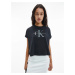 Calvin Klein Calvin Klein Jeans dámské černé tričko TONAL MONOGRAM TEE