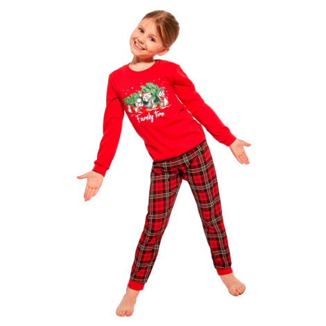Dívčí dlouhé pyžamo Cornette 594-592/159 Family Time