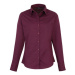 Premier Workwear Dámská košile s dlouhým rukávem PR300 Aubergine -ca. Pantone 5115