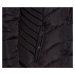 Dámská vypasovaná zimní bunda s pravým mývalovcem - černá