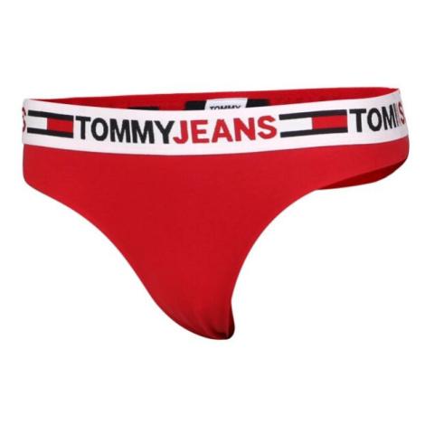 Tommy Hilfiger TOMMY JEANS ID-THONG Dámská tanga, červená, velikost
